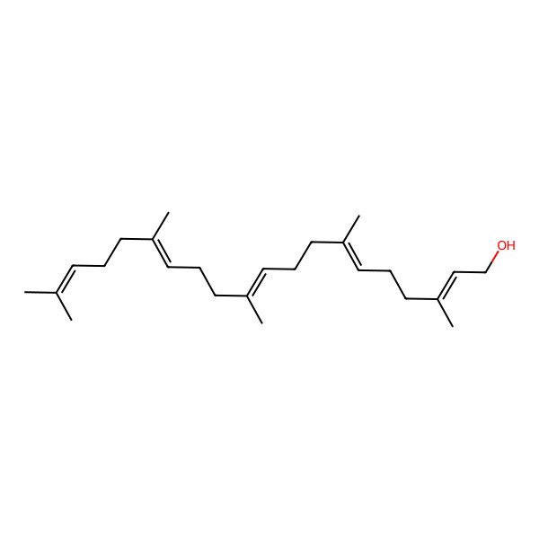 2D Structure of (14E)-3,7,11,15,19-pentamethylicosa-2,6,10,14,18-pentaen-1-ol