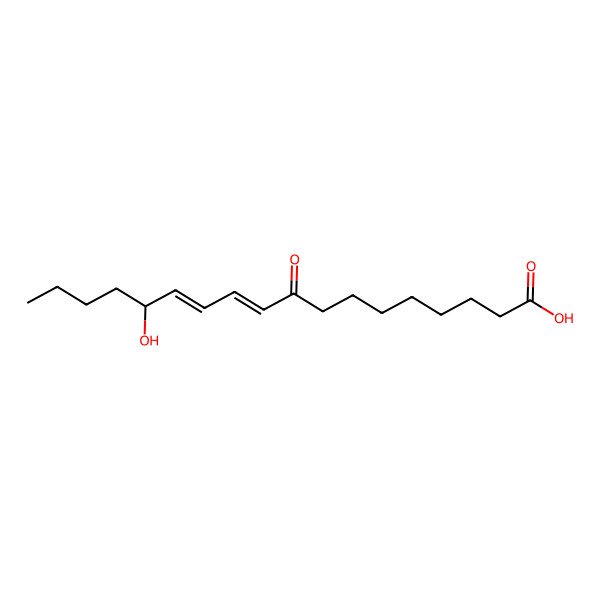 2D Structure of (14RS)-(10E,12E)-14-hydroxy-9-oxo-10,12-octadecadienoic acid