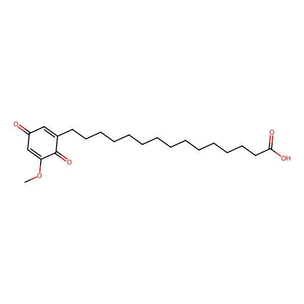 2D Structure of 15-(5-Methoxy-3,6-dioxocyclohexa-1,4-dien-1-yl)pentadecanoic acid