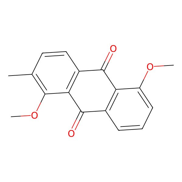 2D Structure of 1,5-Dimethoxy-2-methylanthracene-9,10-dione