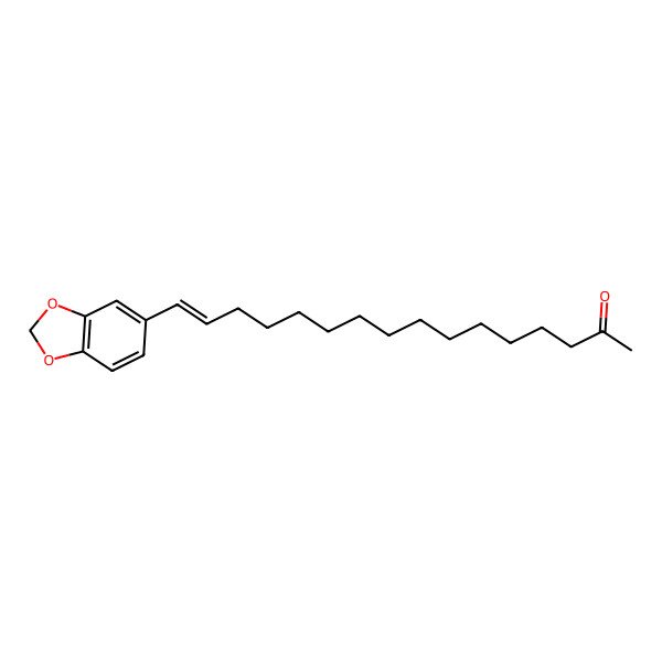 2D Structure of 15-Hexadecen-2-one, 16-(1,3-benzodioxol-5-yl)-, (15E)-