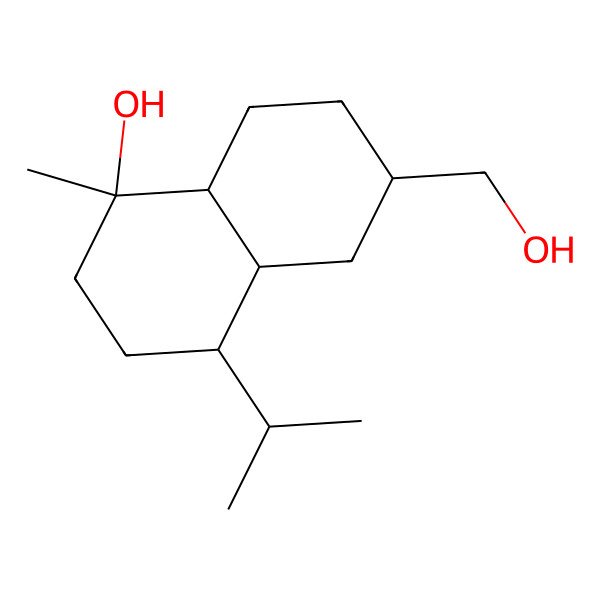 2D Structure of 15-Hydroxy-4beta,5-dihydrogen-alpha-cadinol