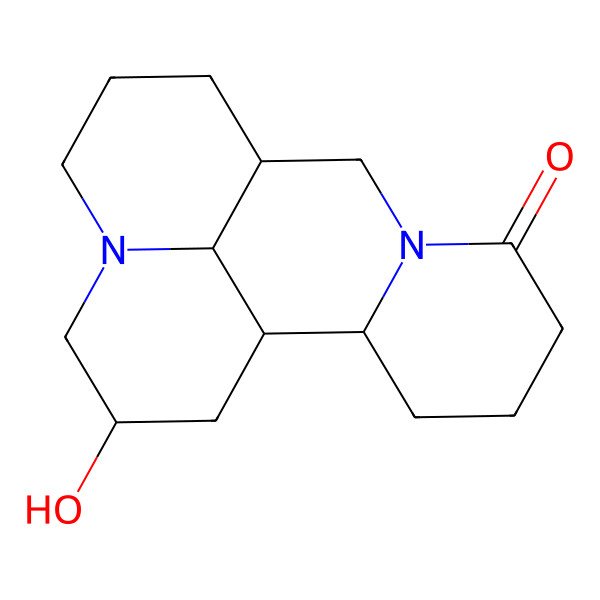 2D Structure of 15-Hydroxy-7,13-diazatetracyclo[7.7.1.02,7.013,17]heptadecan-6-one