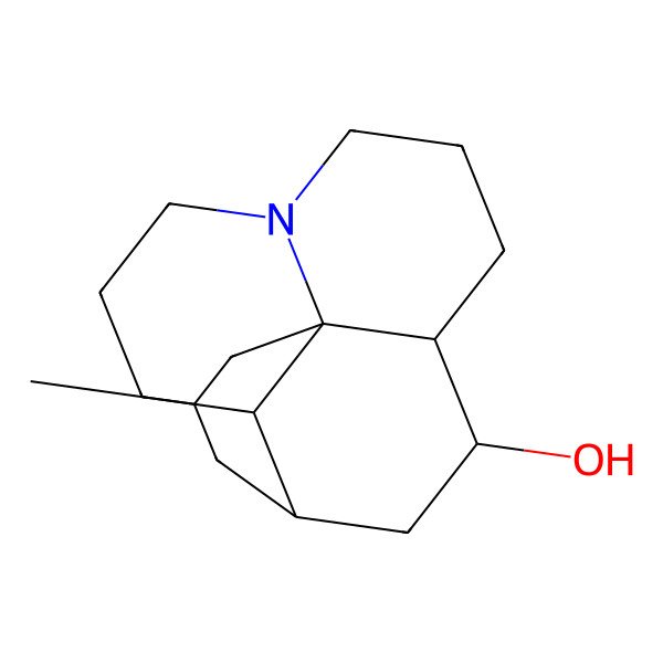 2D Structure of 15-Methyl-6-azatetracyclo[8.6.0.01,6.02,13]hexadecan-11-ol