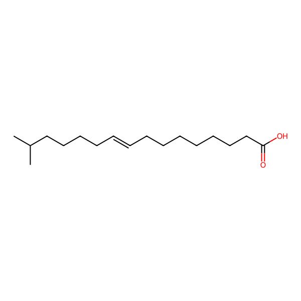 2D Structure of 15-Methyl-9-hexadecenoic acid