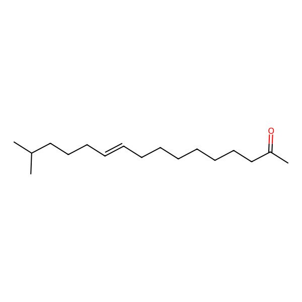 2D Structure of 15-Methylhexadec-10-en-2-one