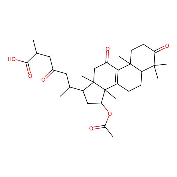 2D Structure of 15-O-Acetylganolucidate A