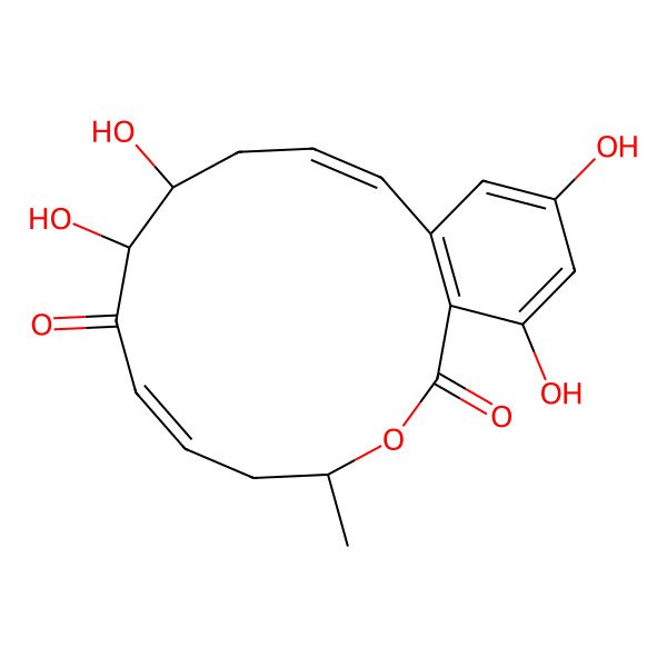 2D Structure of 15-O-desmethyl-(5Z)-7-oxozeaenol