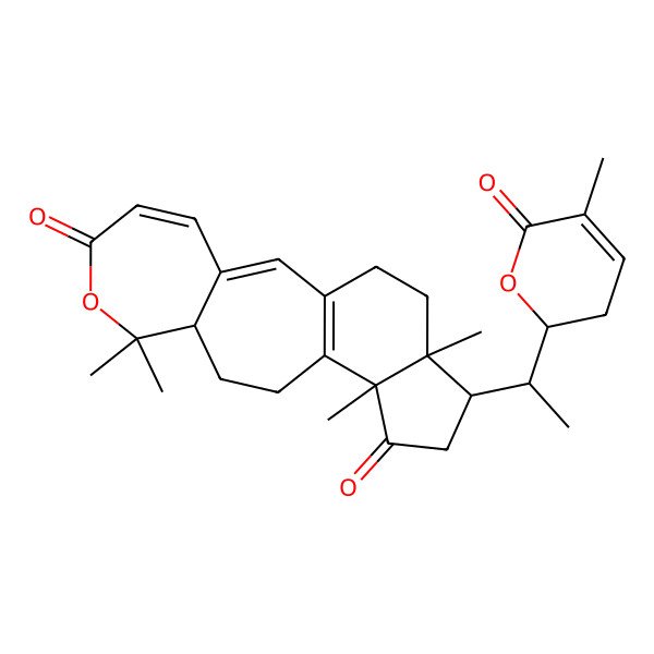2D Structure of 15-oxo-ganodermalactone H