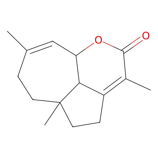 2D Structure of 1,5,10-Trimethyl-7-oxatricyclo[6.4.1.04,13]trideca-4,9-dien-6-one