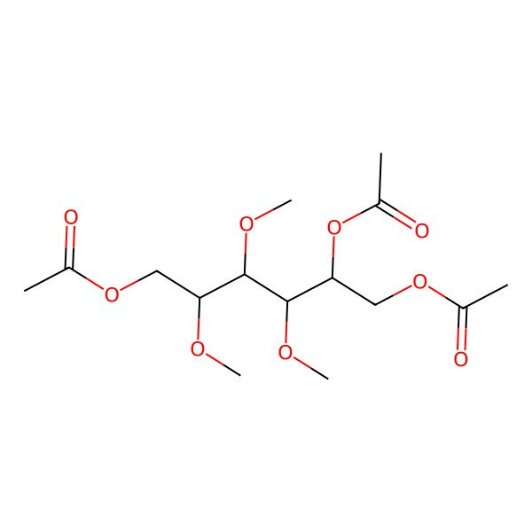 2D Structure of 1,5,6-Tri-O-acetyl-2,3,4-tri-O-methyl-D-glucitol