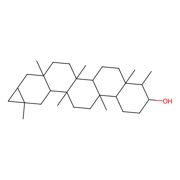 2D Structure of 1,5,6,11,14,17,21-Heptamethylhexacyclo[12.9.0.02,11.05,10.015,21.017,19]tricosan-7-ol