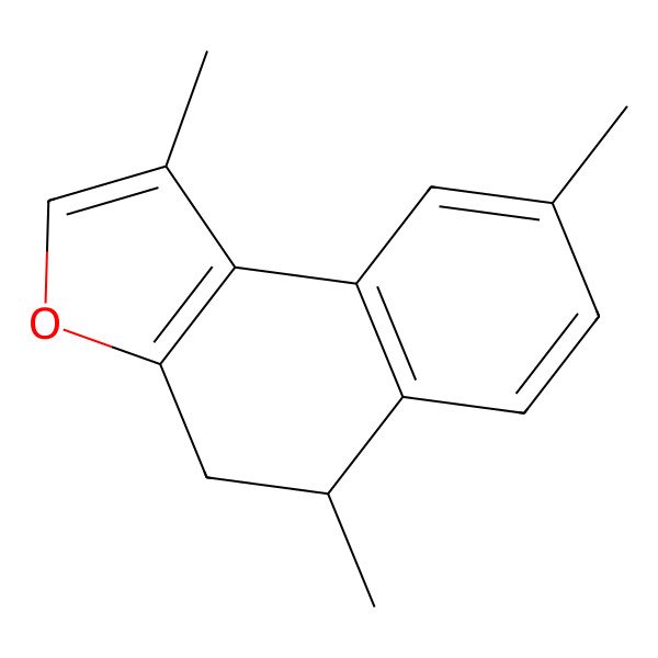 2D Structure of 1,5,8-Trimethyl-4,5-dihydrobenzo[e][1]benzofuran