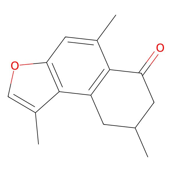 2D Structure of 1,5,8-Trimethyl-8,9-dihydro-7H-benzo[e][1]benzofuran-6-one