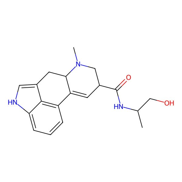 2D Structure of (6aR,9S)-N-(1-hydroxypropan-2-yl)-7-methyl-6,6a,8,9-tetrahydro-4H-indolo[4,3-fg]quinoline-9-carboxamide