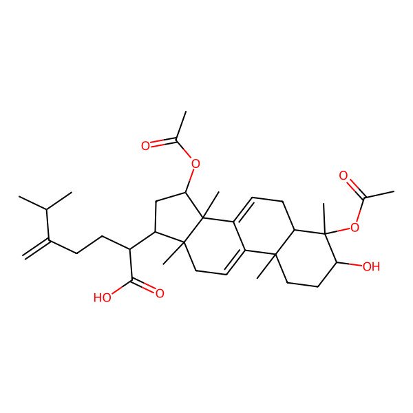 2D Structure of 15alpha-Acetyl-dehydrosulphurenic acid