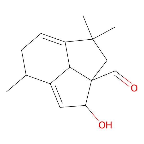 2D Structure of 15alpha-Hydroxy-14-aldehyde probotryan-4(5)-ene