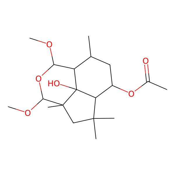 2D Structure of 15alpha-methoxy-O-methyldihydrobotrydial