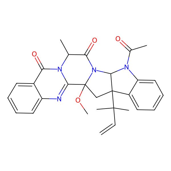 2D Structure of 15b-beta-methoxy-5-N-acetylardeemin