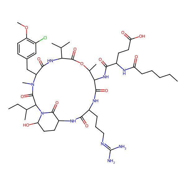 2D Structure of Cyanopeptolin CB071