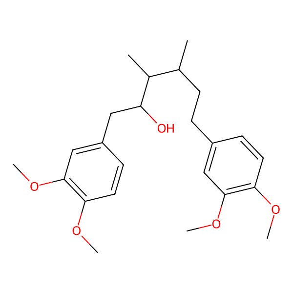 2D Structure of 1,6-Bis(3,4-dimethoxyphenyl)-3,4-dimethylhexan-2-ol