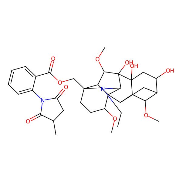 2D Structure of 16-Deacetylgeyerline 2D Structure of 16-Deacetylgeyerline