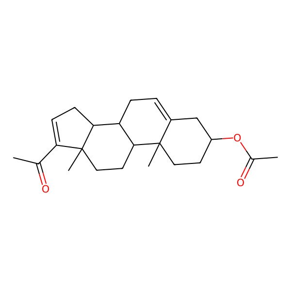 2D Structure of Dehydropregnenolone acetate