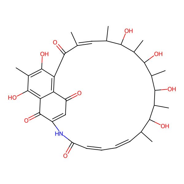 2D Structure of 16-demethyl-34a-dehydroxy rifamycin W