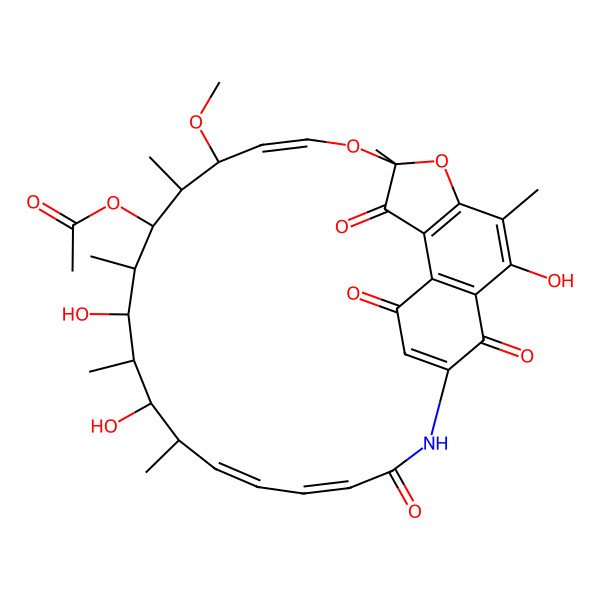 2D Structure of 16-demethylrifamycin S
