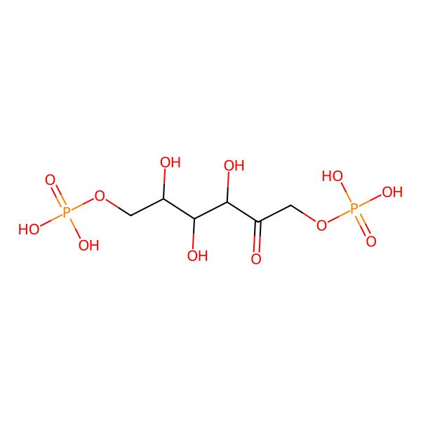 2D Structure of Fosfructose