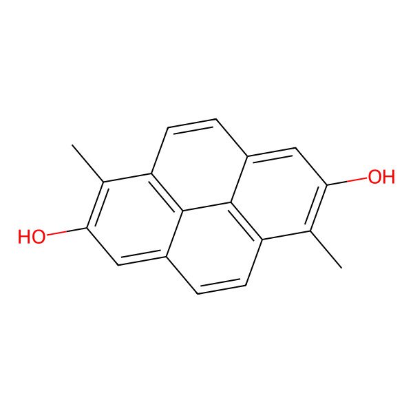 2D Structure of 1,6-Dimethylpyrene-2,7-diol