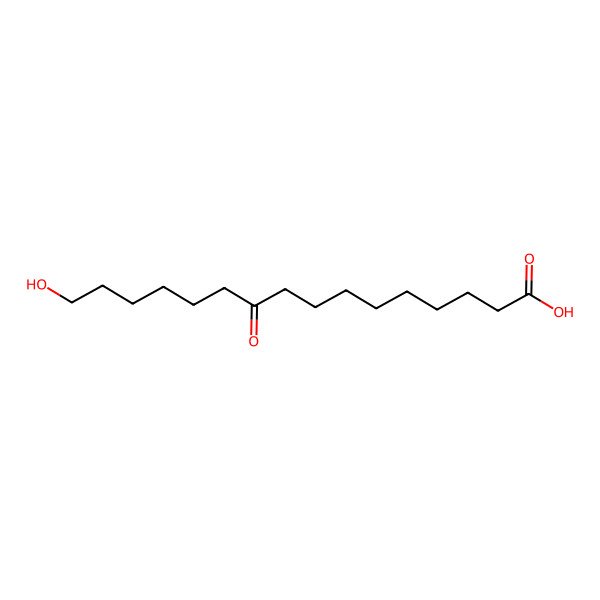 2D Structure of 16-Hydroxy-10-oxohexadecanoic acid
