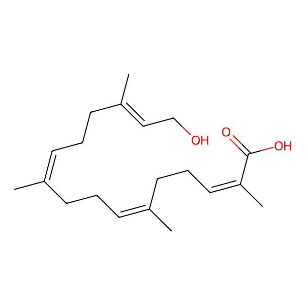 2D Structure of 16-Hydroxy-2,6,10,14-tetramethyl-2,6,10,14-hexadecatetraenoic acid