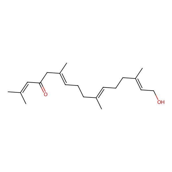 2D Structure of 16-Hydroxy-2,6,10,14-tetramethylhexadeca-2,6,10,14-tetraen-4-one
