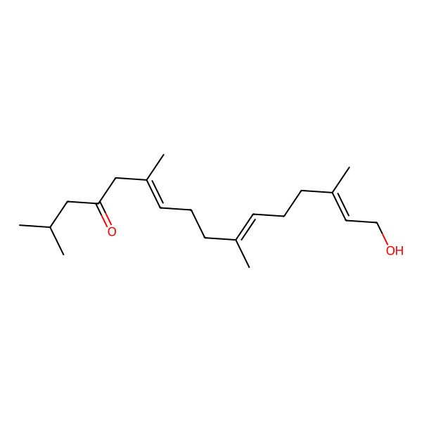 2D Structure of 16-Hydroxy-2,6,10,14-tetramethylhexadeca-6,10,14-trien-4-one
