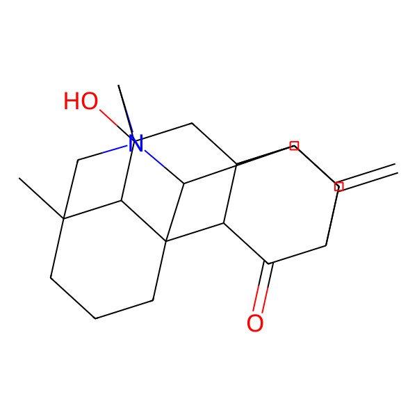 2D Structure of 16-Hydroxy-5-methyl-12-methylidene-7-azaheptacyclo[9.6.2.17,16.01,8.05,17.09,14.014,18]icosan-19-one