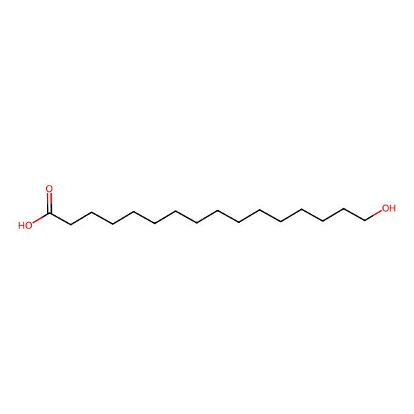 2D Structure of 16-Hydroxyhexadecanoic acid
