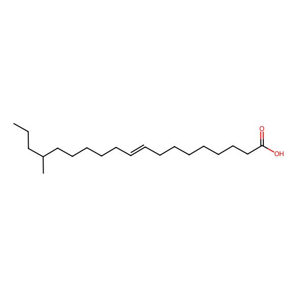 2D Structure of 16-Methyl-9-nonadecenoic acid