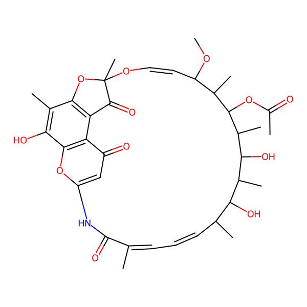 2D Structure of 16,17-dehydrorifamycin G