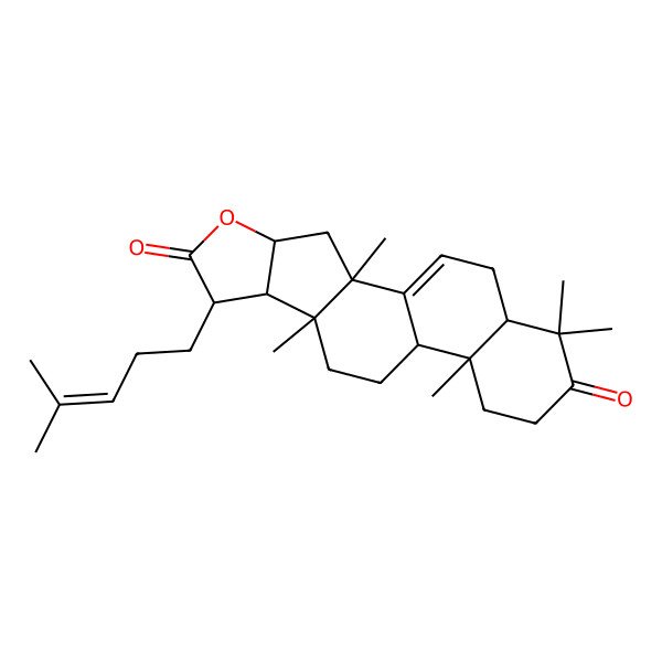 2D Structure of 16,21-Epoxylanosta-7,24-diene-3,21-dione