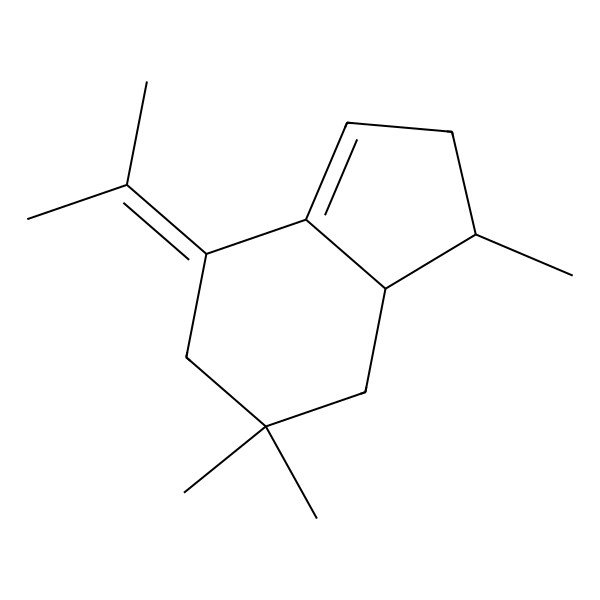 2D Structure of 1,6,6-trimethyl-4-propan-2-ylidene-2,5,7,7a-tetrahydro-1H-indene 2D Structure of 1,6,6-trimethyl-4-propan-2-ylidene-2,5,7,7a-tetrahydro-1H-indene