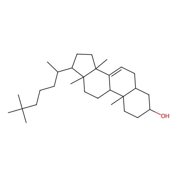 2D Structure of 17-(6,6-Dimethylheptan-2-yl)-10,13,14-trimethyl-1,2,3,4,5,6,9,11,12,15,16,17-dodecahydrocyclopenta[a]phenanthren-3-ol