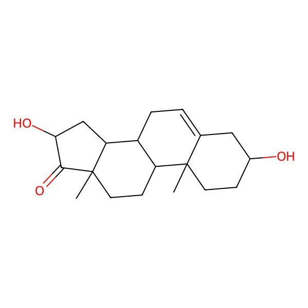 2D Structure of 16alpha-Hydroxydehydroepiandrosterone
