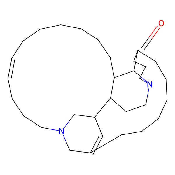 2D Structure of (16Z)-12,28-diazapentacyclo[22.7.1.18,12.010,25.028,32]tritriaconta-8,16-dien-31-one