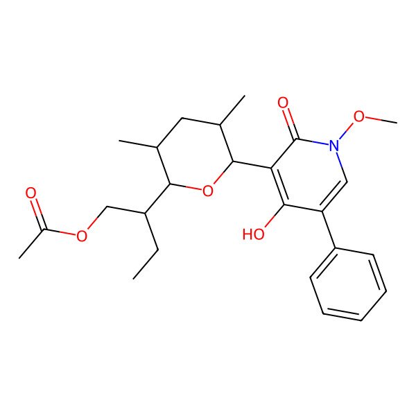 2D Structure of 17-acetoxy-N-(O-methyl)septoriamycin A