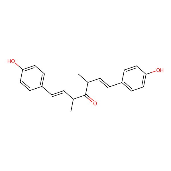 2D Structure of 1,7-Bis(4-hydroxyphenyl)-3,5-dimethylhepta-1,6-dien-4-one