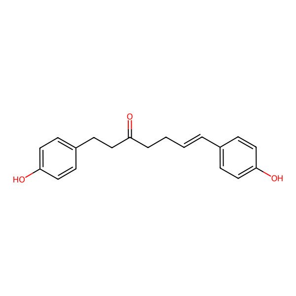 2D Structure of 1,7-Bis(4-hydroxyphenyl)-6-hepten-3-one