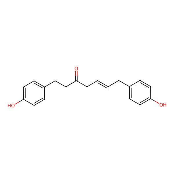 2D Structure of 1,7-Bis(4-hydroxyphenyl)hept-5-en-3-one