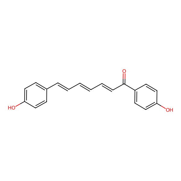 2D Structure of 1,7-Bis(4-hydroxyphenyl)hepta-2,4,6-trien-1-one