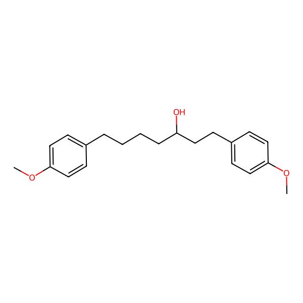 2D Structure of 1,7-Bis(4-methoxyphenyl)heptan-3-ol